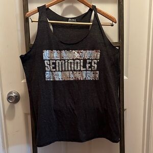 Florida State University Seminoles Champion Black Sequin Tank Top